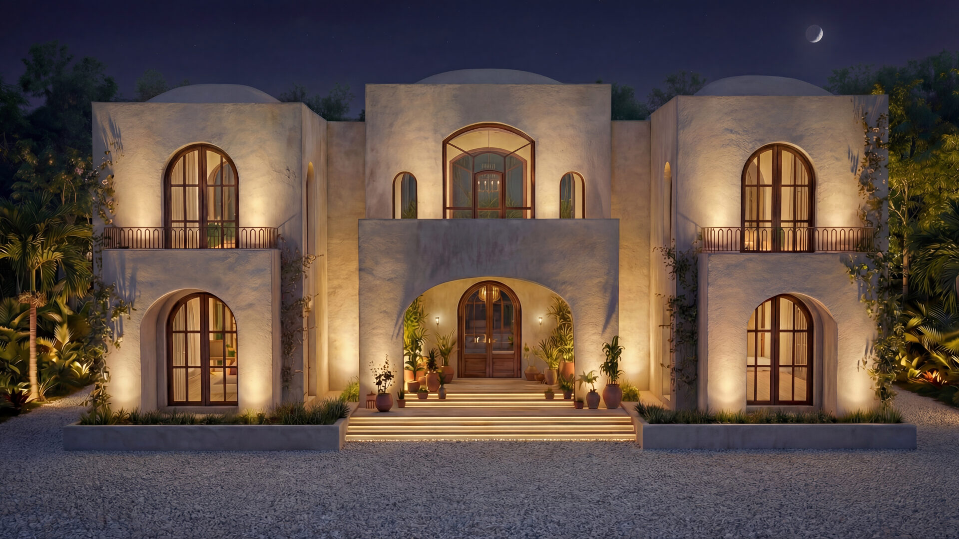 Villa Mediterranean — Nuit