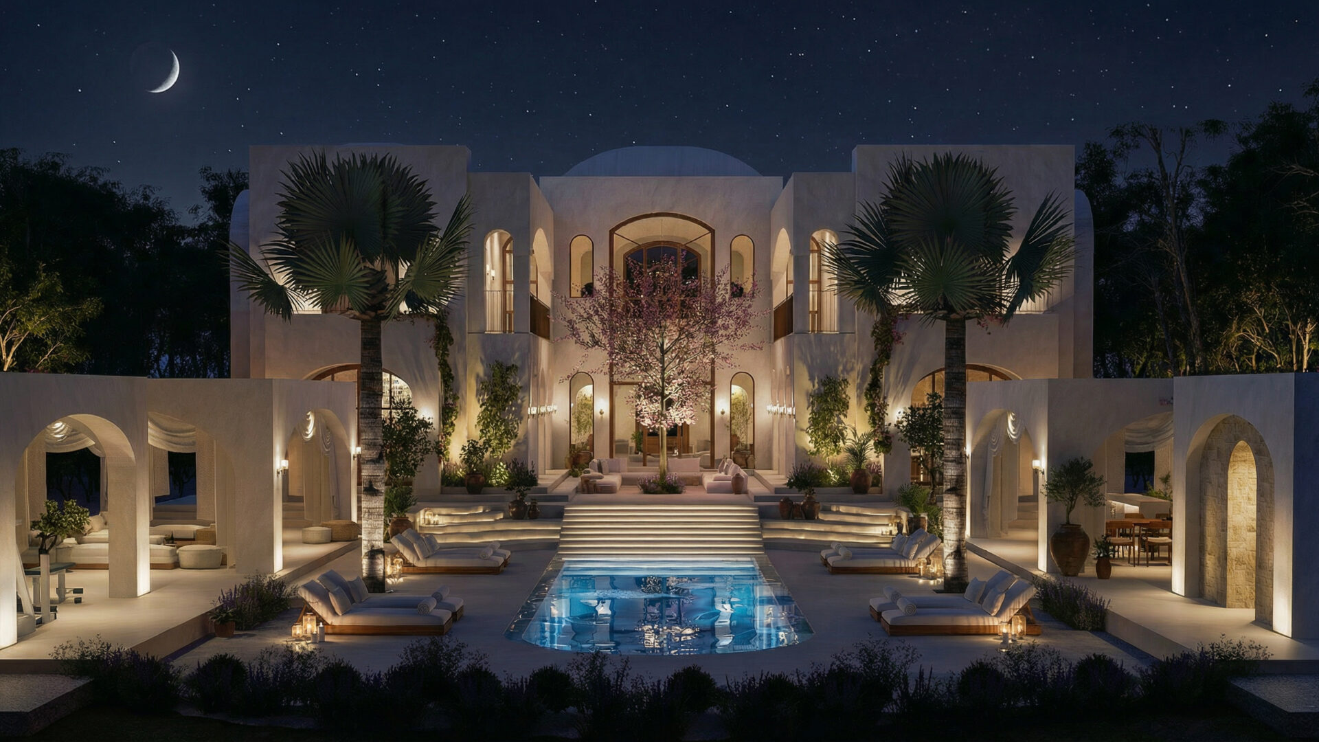 Villa Mediterranean — Nuit