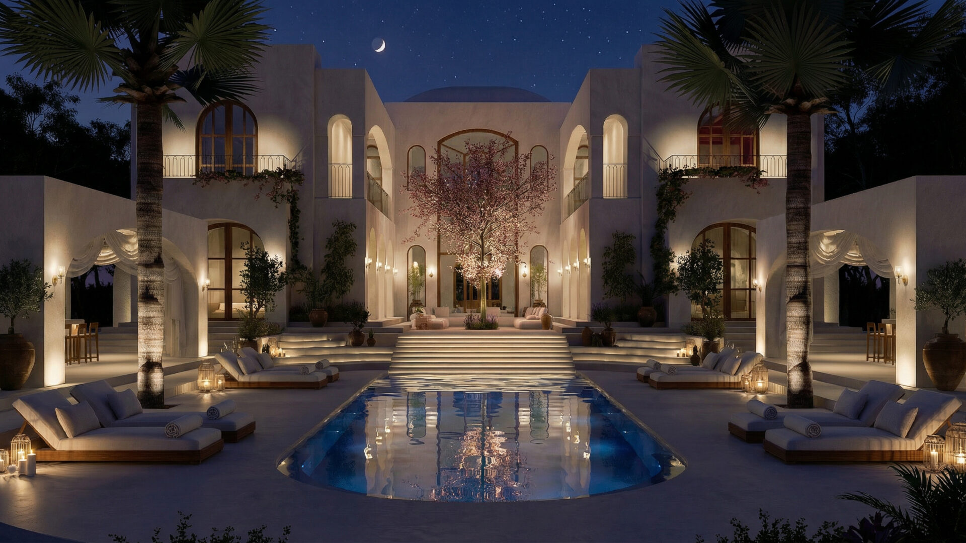 Villa Mediterranean — Nuit