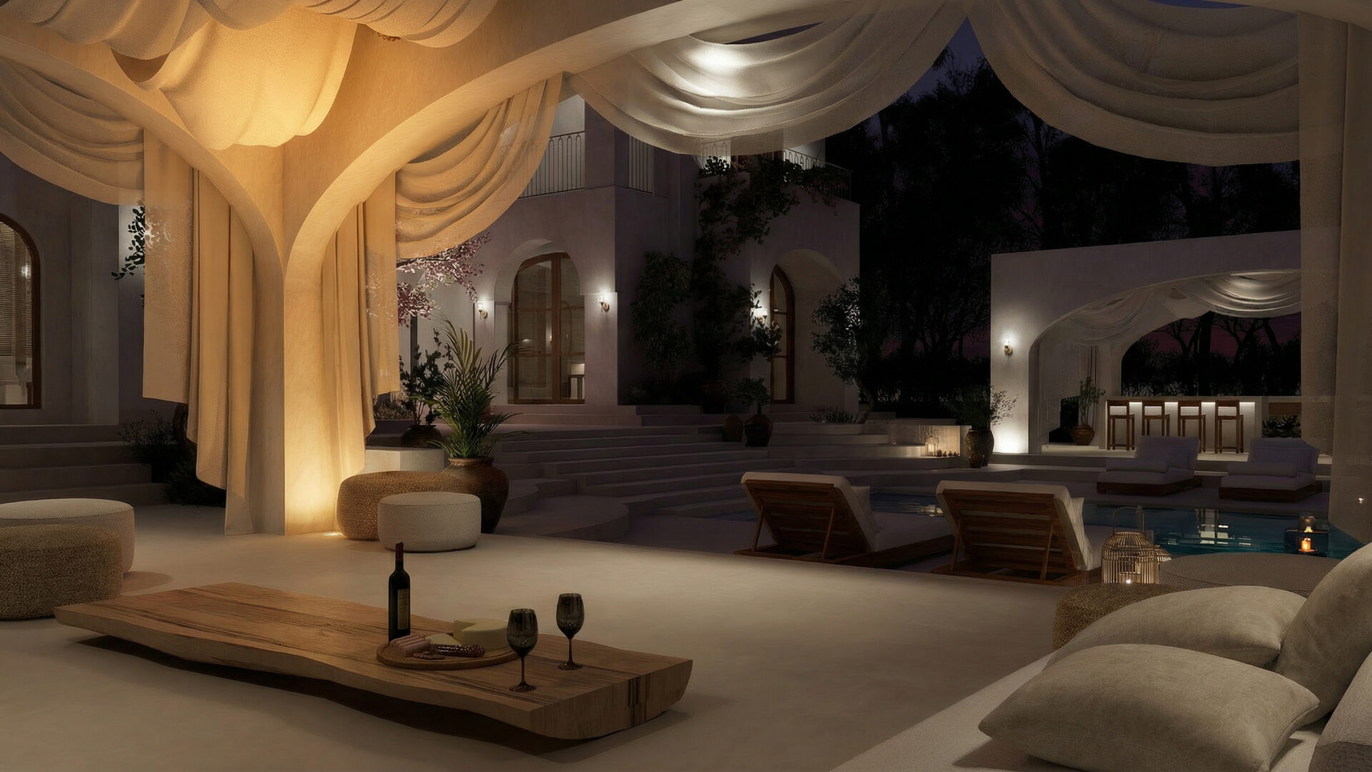 Villa Mediterranean — Nuit